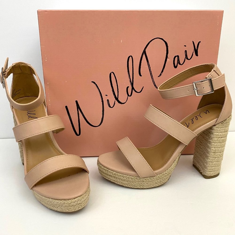 Wild Pair Yamina Blush Light Pink Heels Womens 6.5M